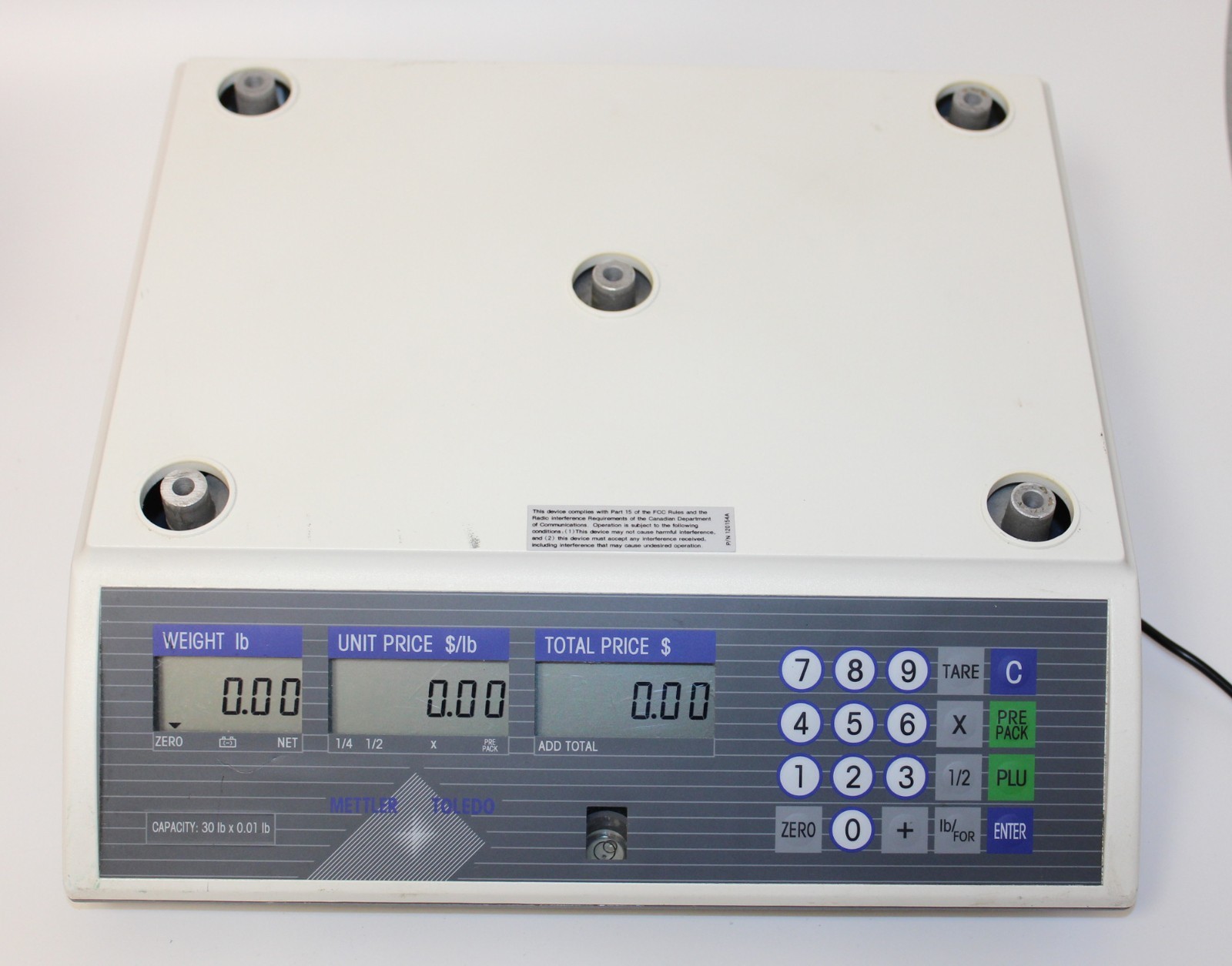 Mettler Toledo 8433 Digital Price Computing Deli Scale Front Rear Display (No to