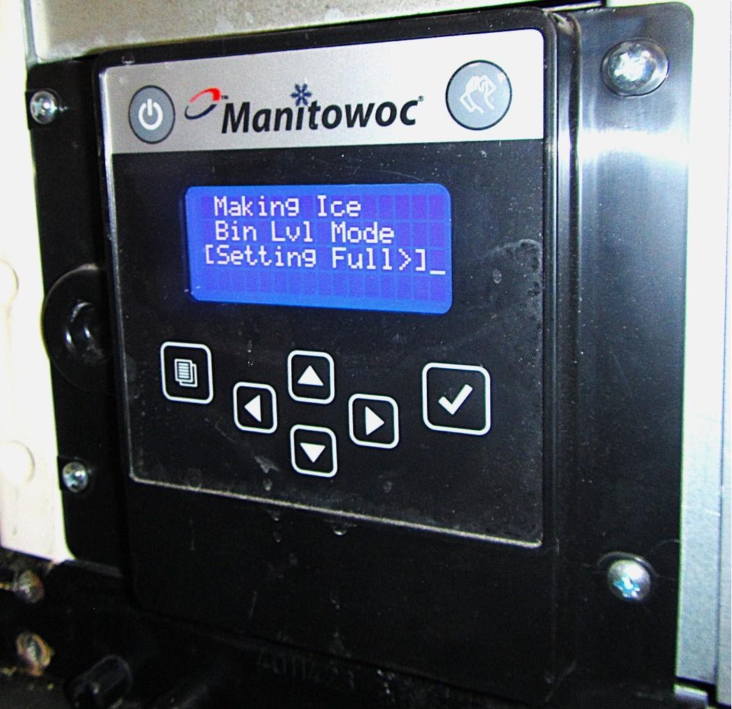 Manitowoc Indigo ID-6060A Full Cube Air Cooled Ice Maker Machine & Bin 650lb/day