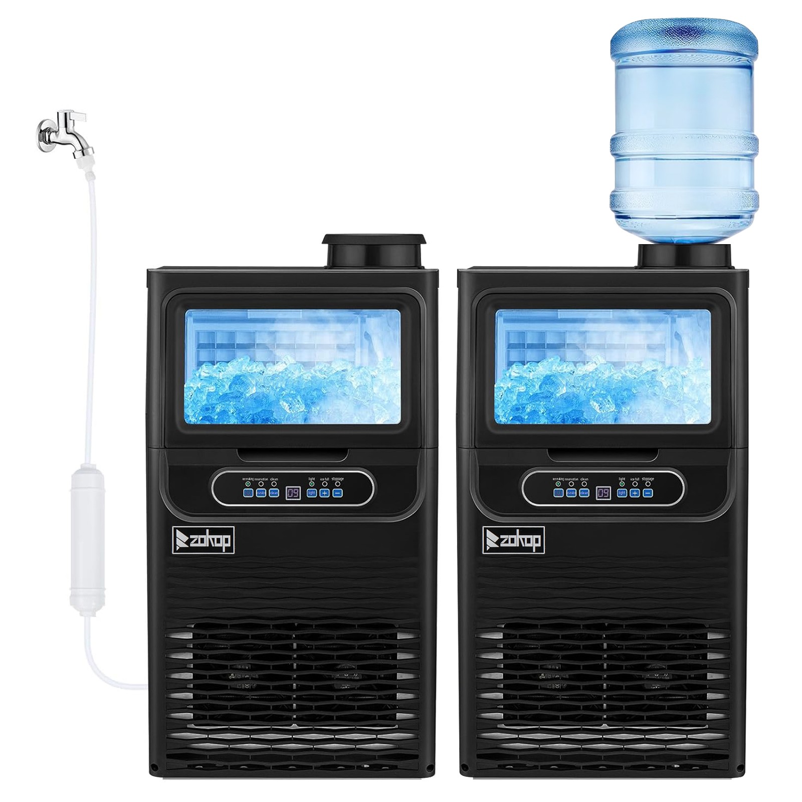 Commercial Ice Maker Machine, 70 lbs/24H Under Counter Freestanding ice Machine