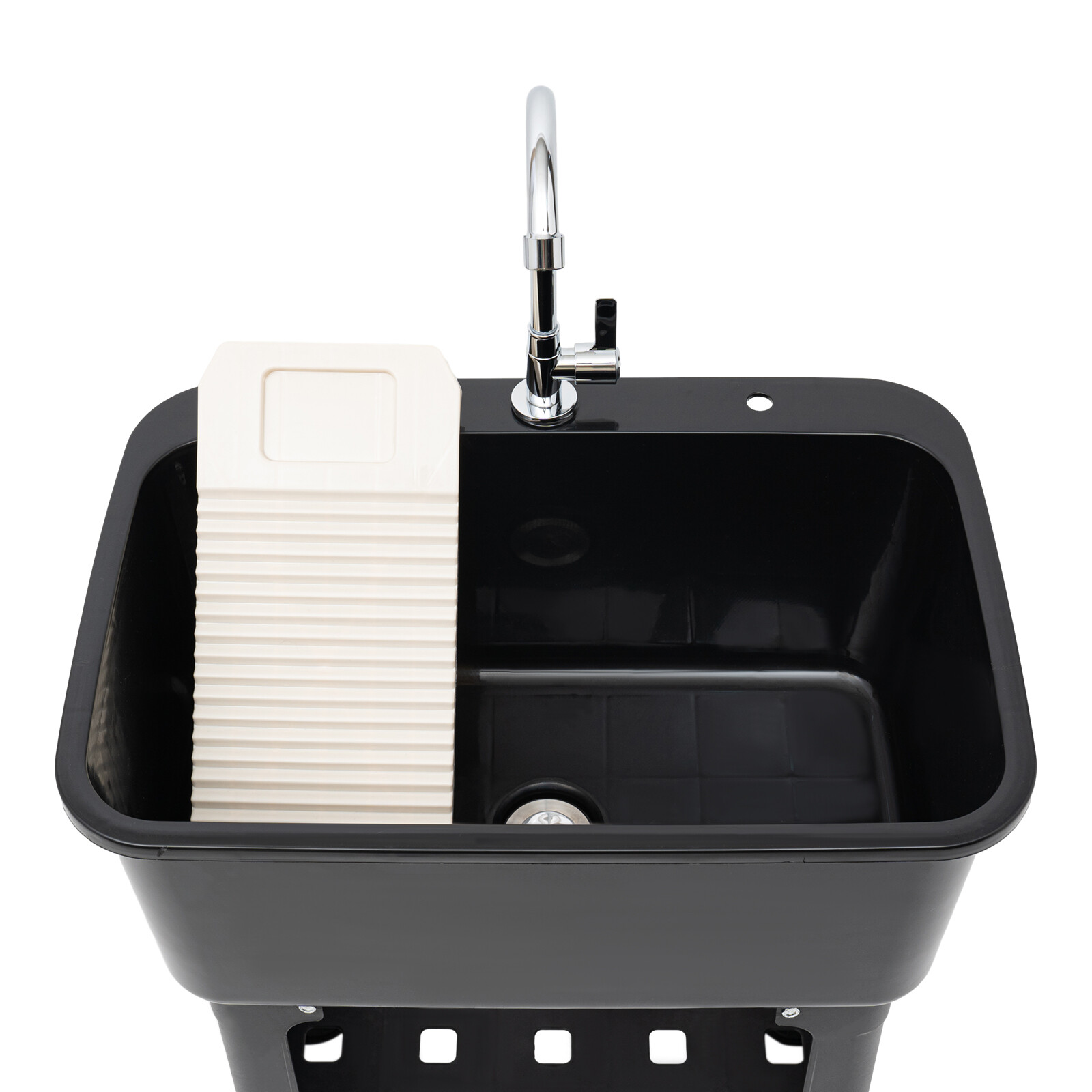 New Modern Utility Sink With Faucet Freestanding Utility Sink with Storage Shelf