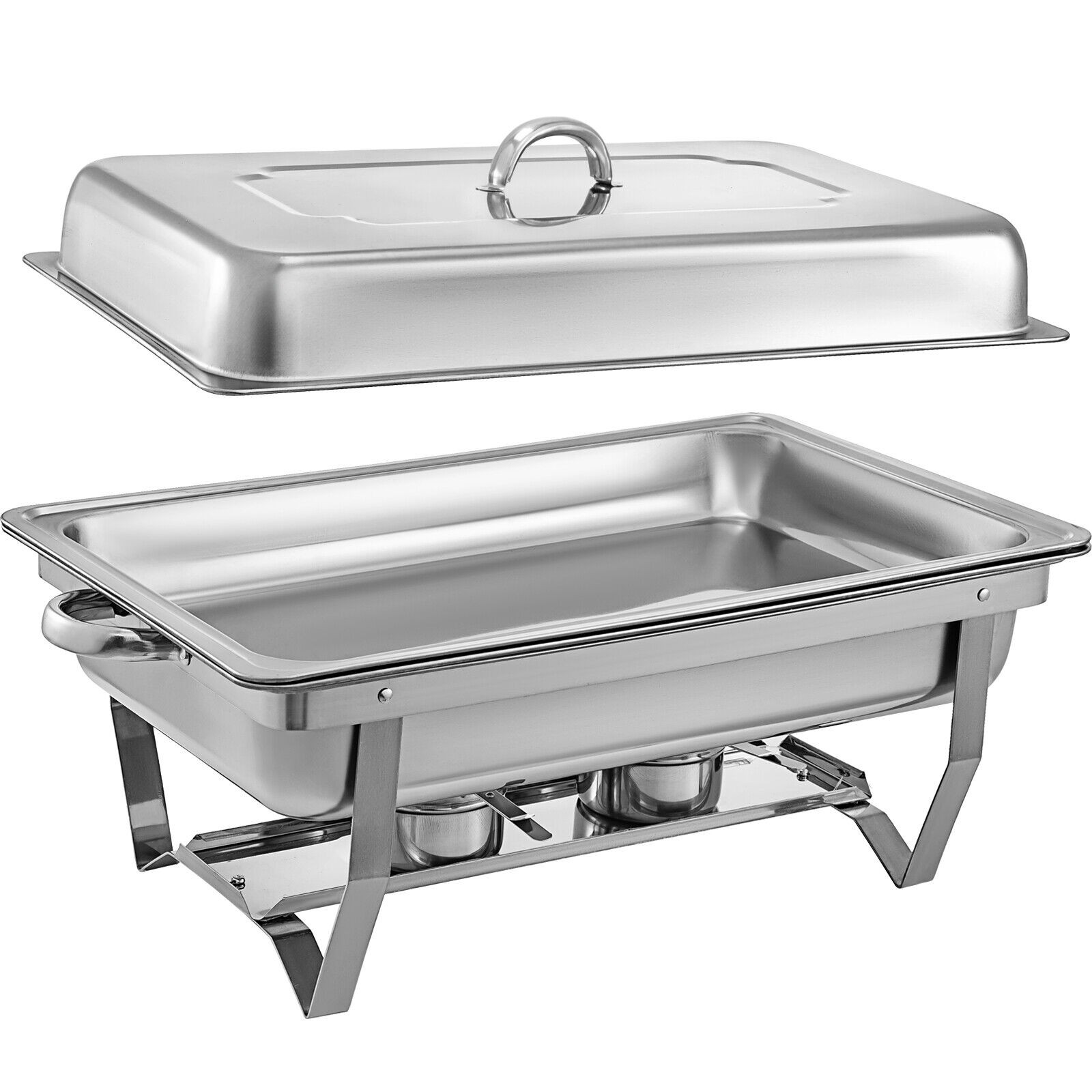 6 Pack Stainless Steel Chafer Chafing Dish Sets Catering Food Warmer 8 QT