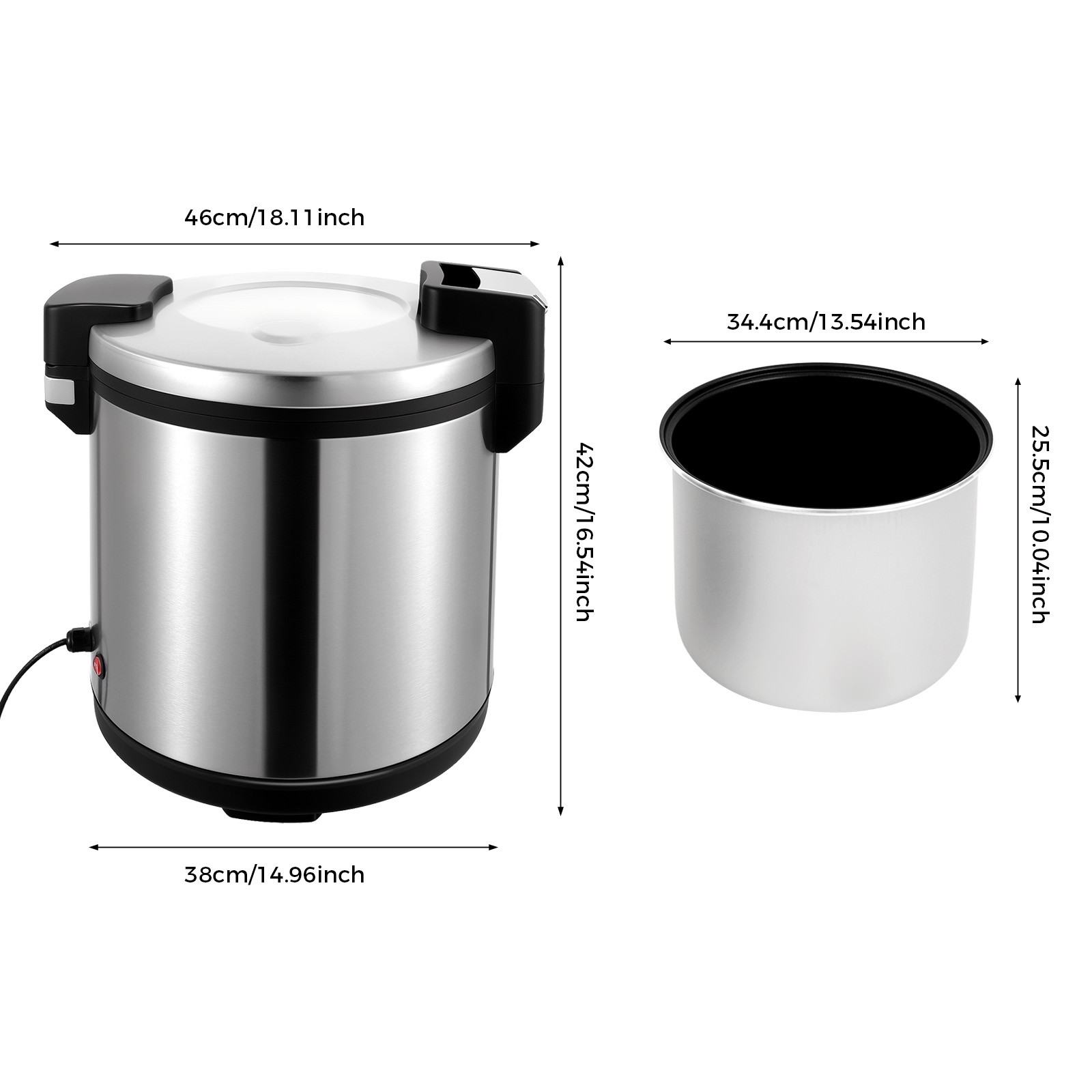 Modern 19L/20Qt Electric Rice Warmer Commercial Rice Warmer with Rice Scoop