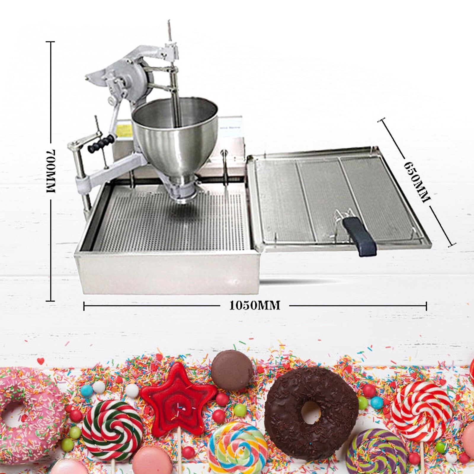 Kolice Commercial Doughnut Maker, Frying Donut Machine Dripping by Hand