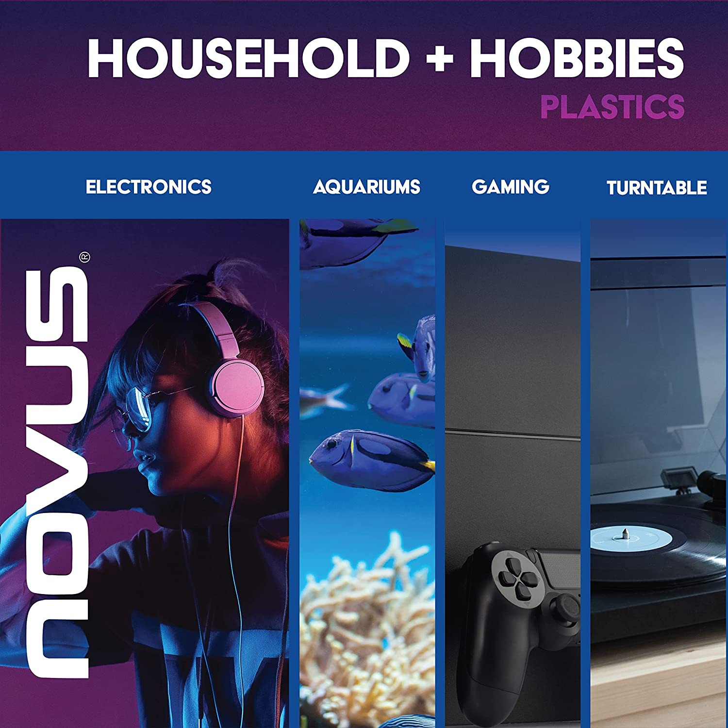NOVUS-PK2-8 | Plastic Clean & Shine #1, Fine Scratch Remover #2 and Polish Mates