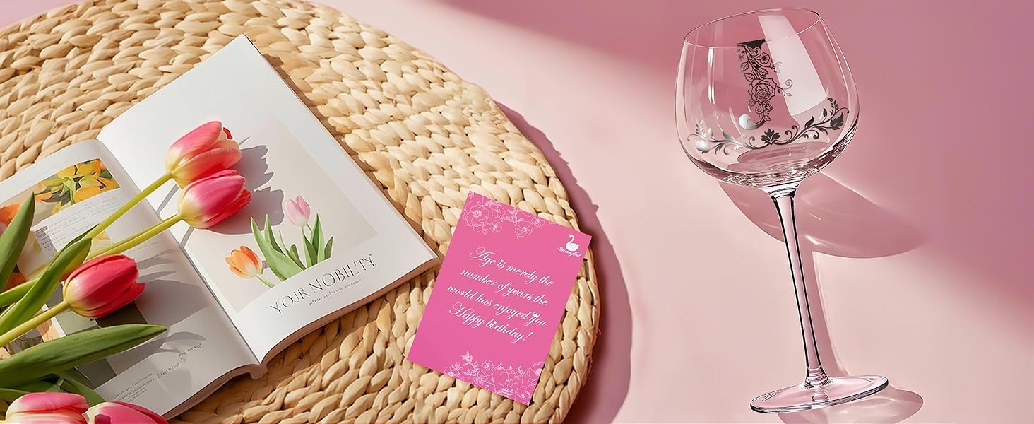 Personalized Wine Glass Gifts for Women, Custom A–Z Initial Wine Glasses,