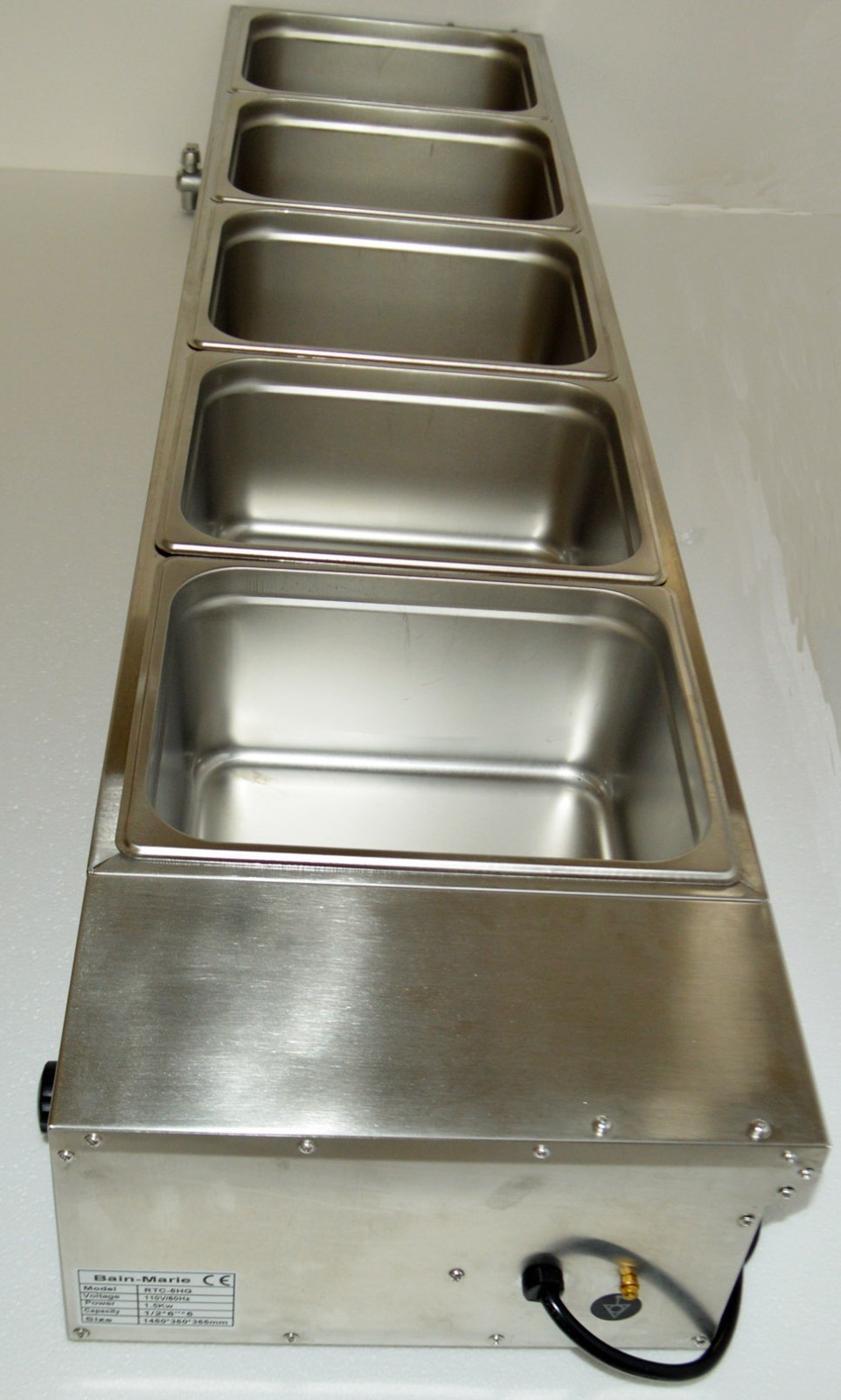 5*1/2 size 6″ deep Pans Countertop Commercial Buffet Food Warmer 2HP