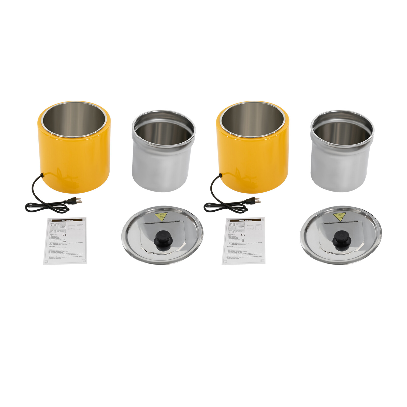 2PCS Commercial Soup Warmer Drinks Warming Equipment For Restaurant Cafeteria US