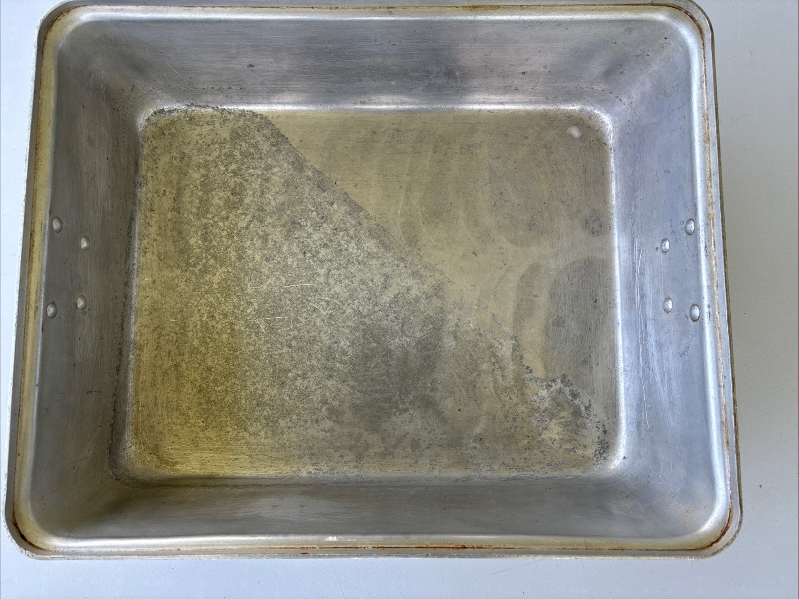 Vintage National Testing Commercial Aluminum Cookware Roasting Pan Stock 1620