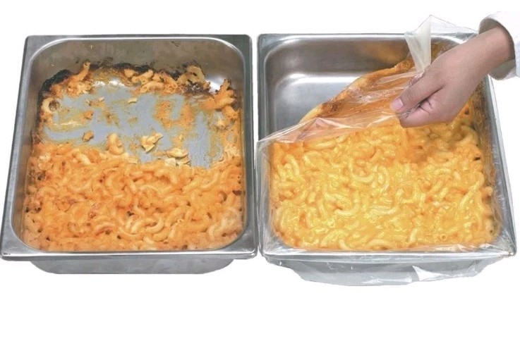 PanSaver Monolyn 1/2 Size Steam Table Pan Liner Clear Plastic – 2 1/2″D 100 Per.