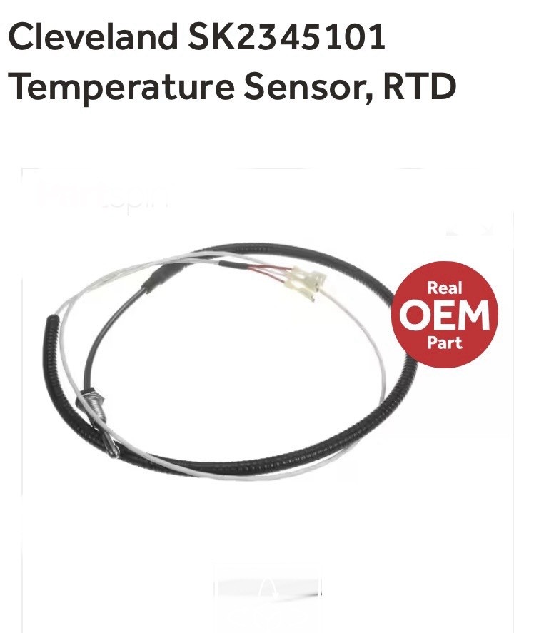 Cleveland SK2345100 6” Wire, Temp Control Sensor