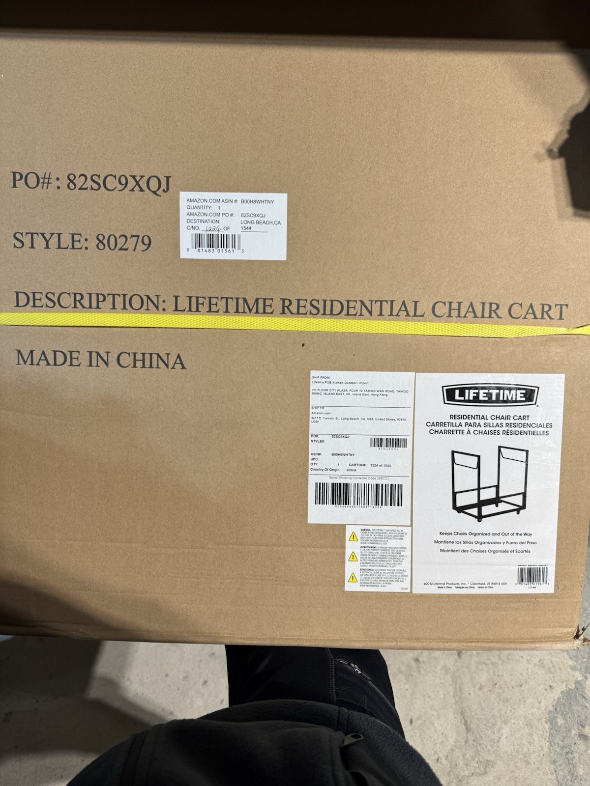 Lifetime Residential Chair Cary In Black