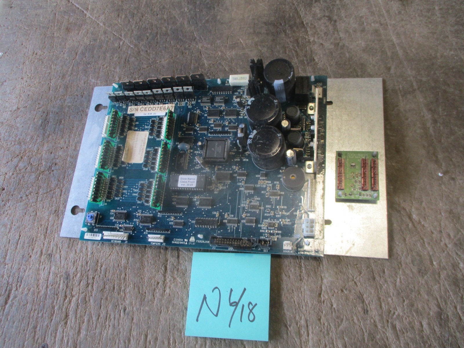 Used GFV Control Board for Dixie-Narco DN5591 Glass Front Soda Machine