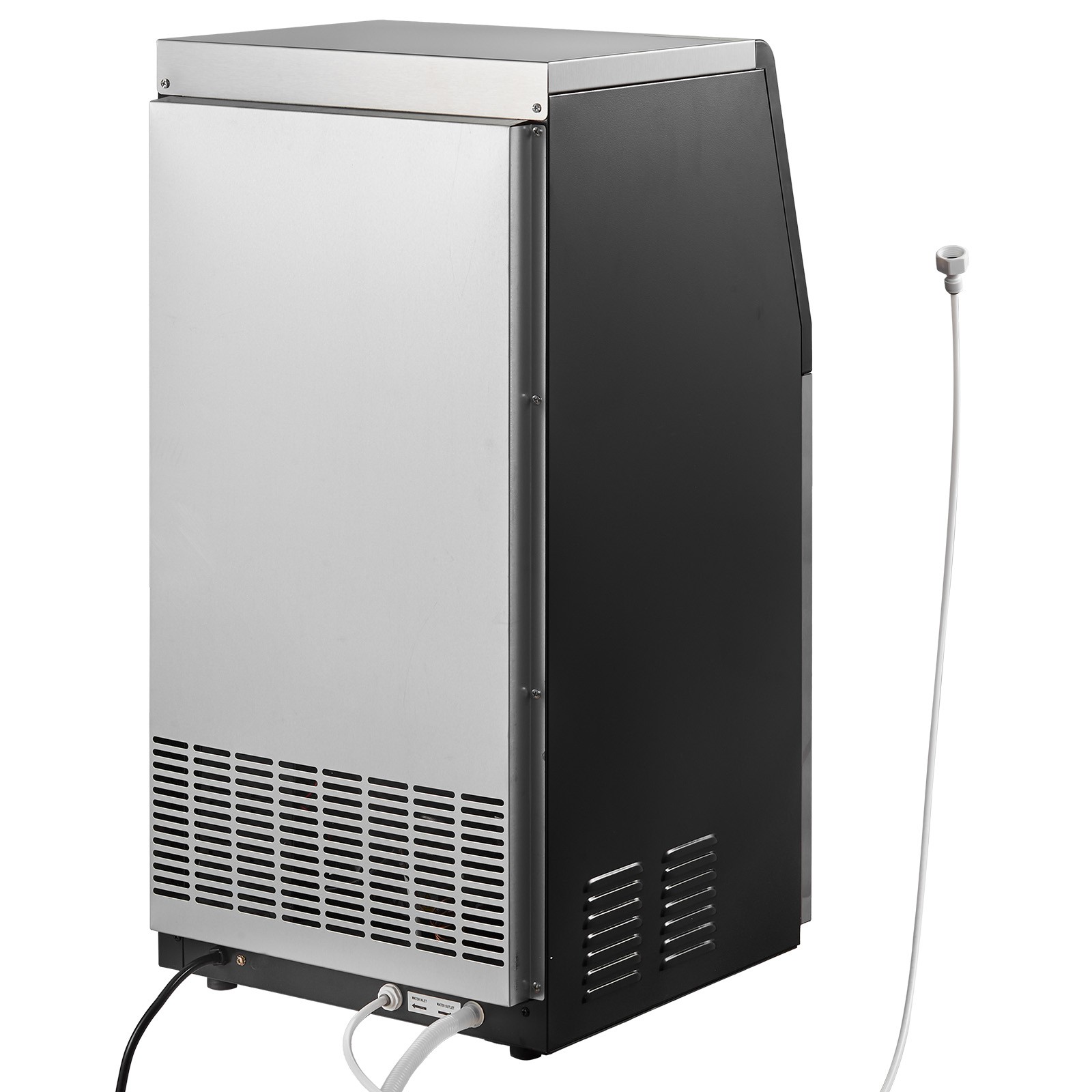VEVOR Commercial Ice Maker 100 lbs/24h Ice Machine 30 lbs Storage Bar Restaurant