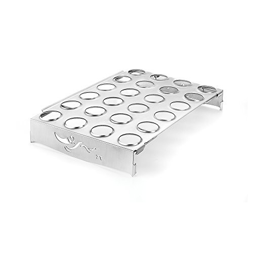 Outset Qs83 Chicken Leg And Jalapeo Roaster Collapsible Legs Stainless Steel
