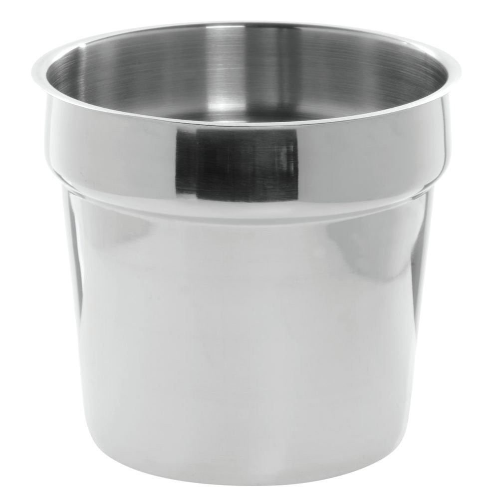 HUBERT Bain Marie Inset Pan 2 qt Stainless Steel – 5 1/2″Dia x 7 3/4″H