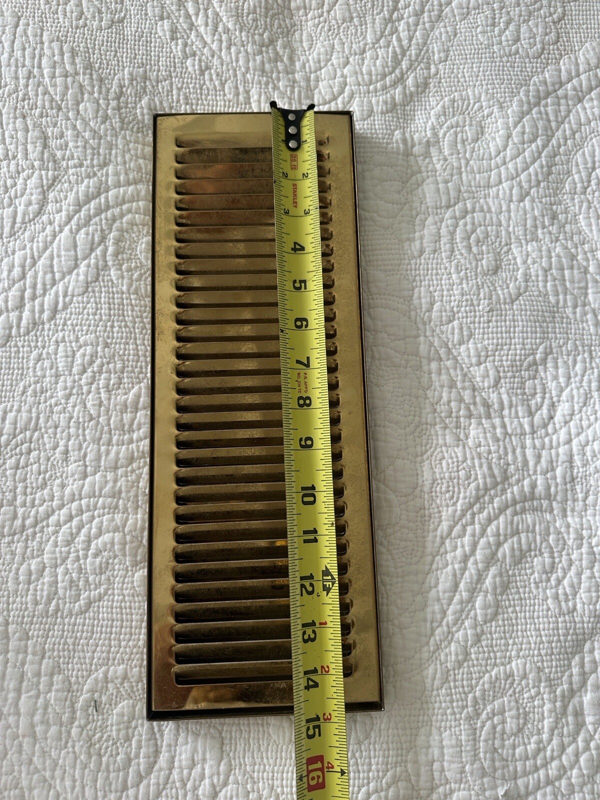 Micro Matic 15″ SS/PVD Brass Surface Mount Drain Tray, Bar/Beer Drain Custom Sz
