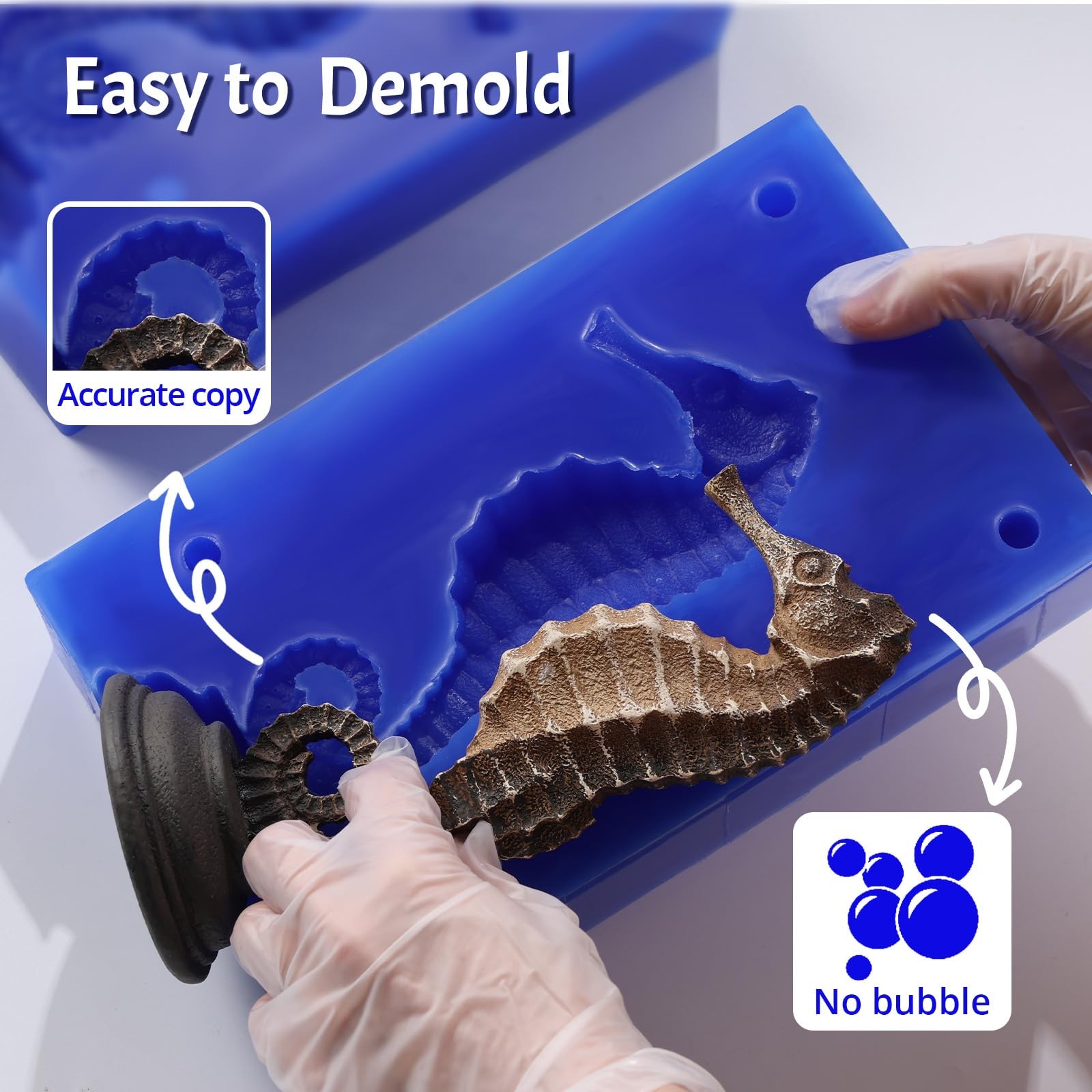 LET’S RESIN Silicone Mold Making Kit, 30A Liquid Silicone Rubber for Mold Mak…