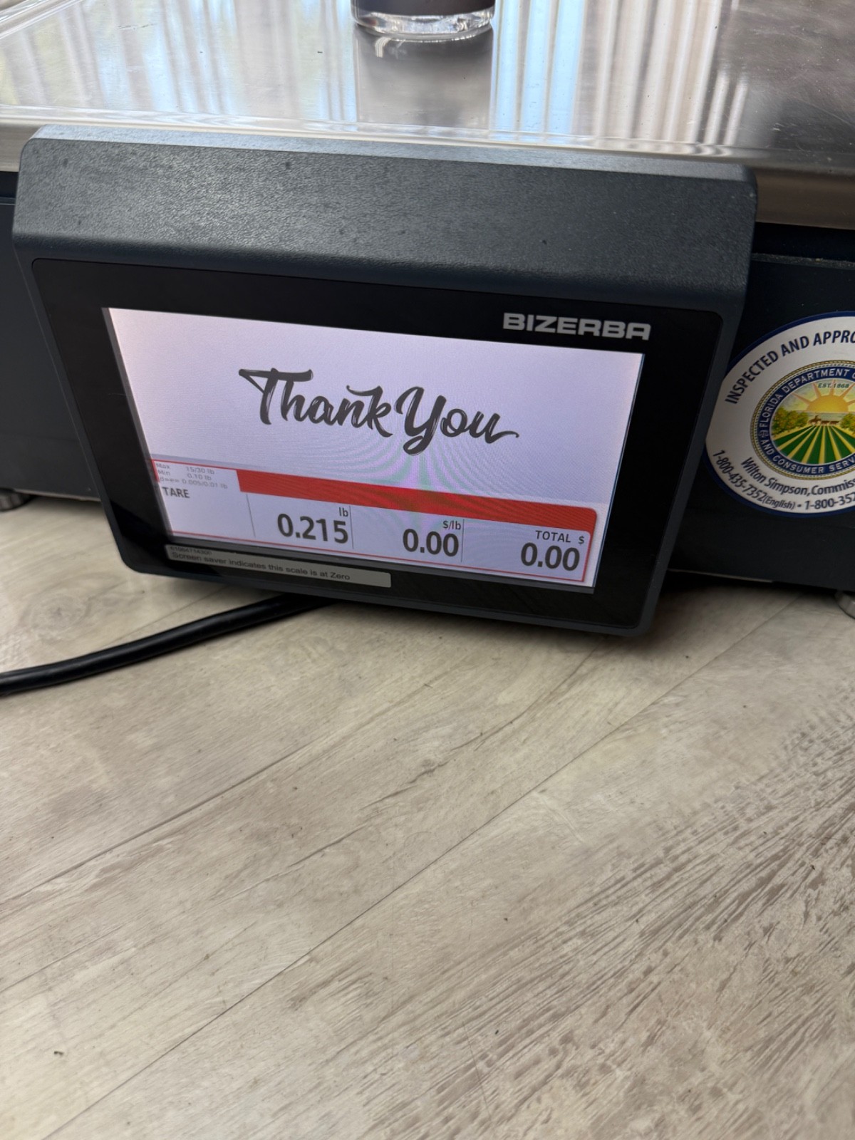 Bizerba XC 100 PRO 15-30 lb. Countertop Food Scale W/Printer – Tested & Working
