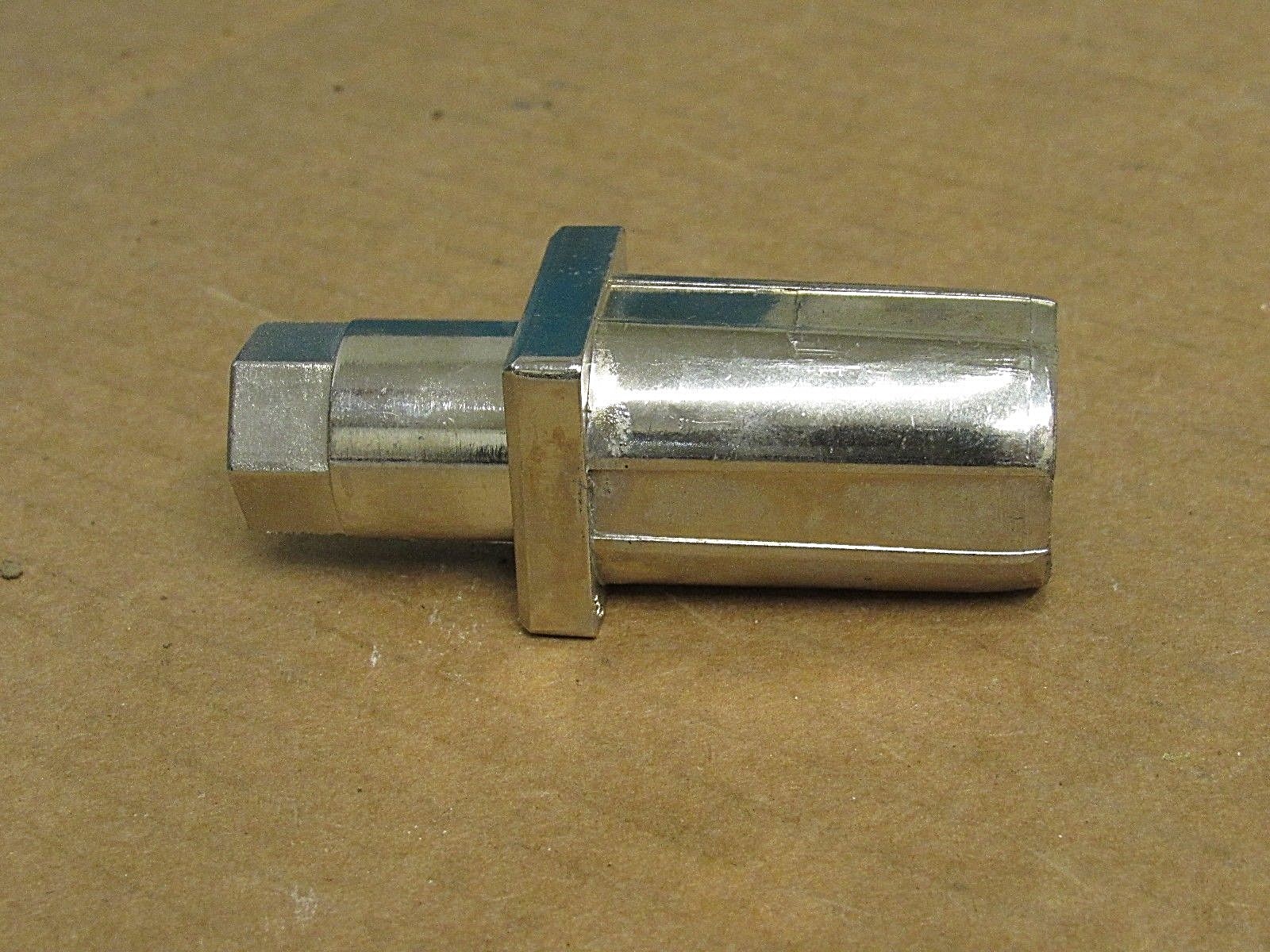 RESTAURANT EQUIPMENT NICKEL PLATED ADJUSTABLE FOOT LEG INSERT A14-0421-C 1-1/4″