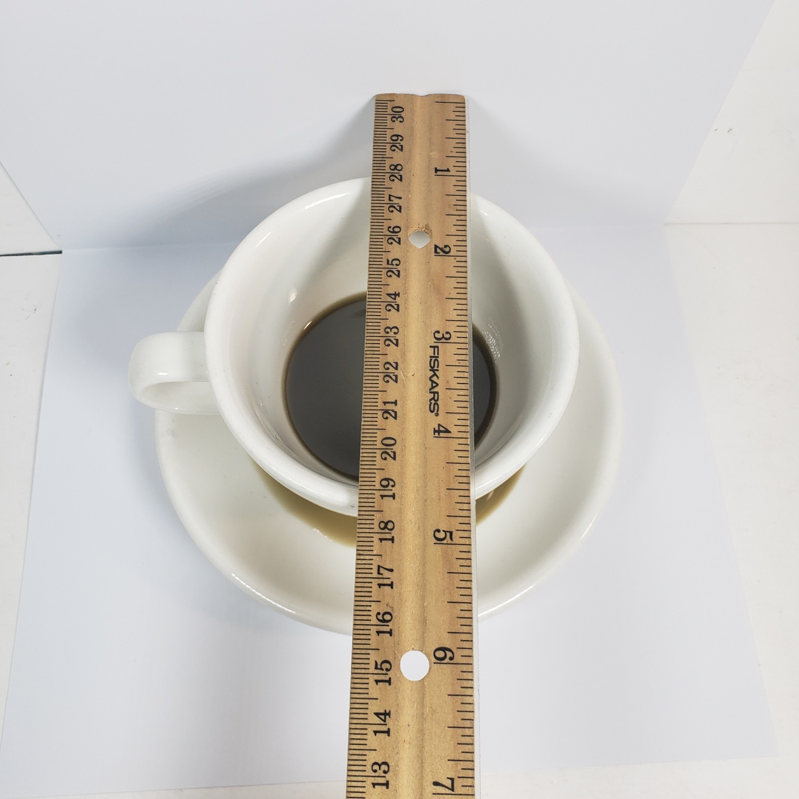 Fake Faux Ceramic Coffee Cup Mug Spill Food Prop Stage Display Decor Imitation