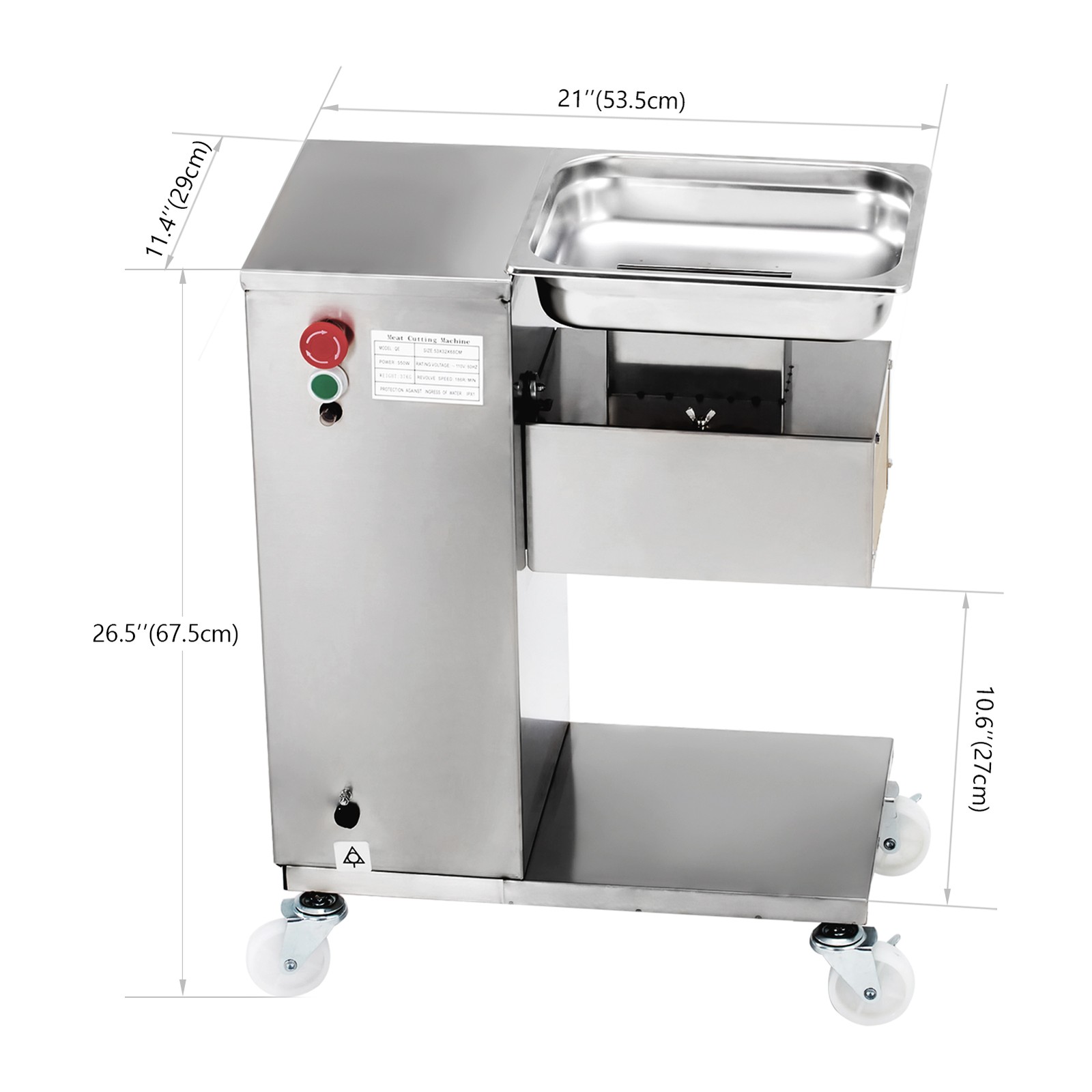 Meat Cutting Machine Meat Slicer Heavy Duty Meat Cutter Commercial 500KG/H