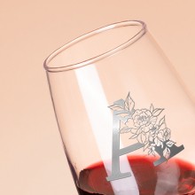 Monogrammed Wine Glass Gifts for Women, Personalized A-Z Wine Glass Customized
