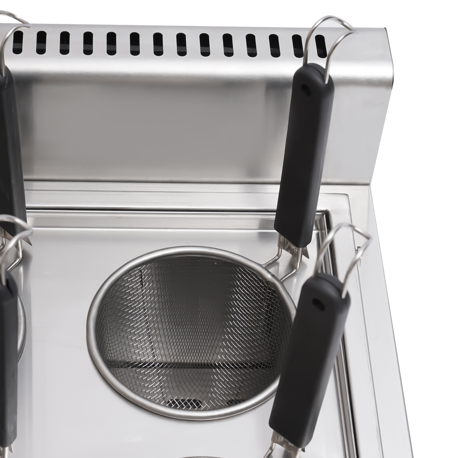 Commercial Pasta Cooking Machine Noodle Boiler 6 Holes Pasta Maker 3 Gas Knobs