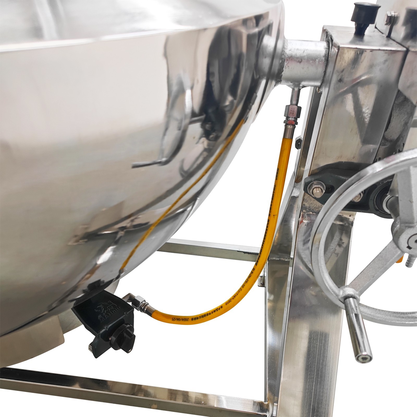 LPG Gas Jacketed Kettle 100L 26.4Gallon 220V Tilting Stirring Heating Pot