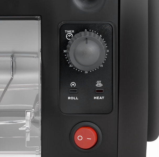 Hot Dog Roller Grill & Bun Toaster Oven Countertop Cooker Machine