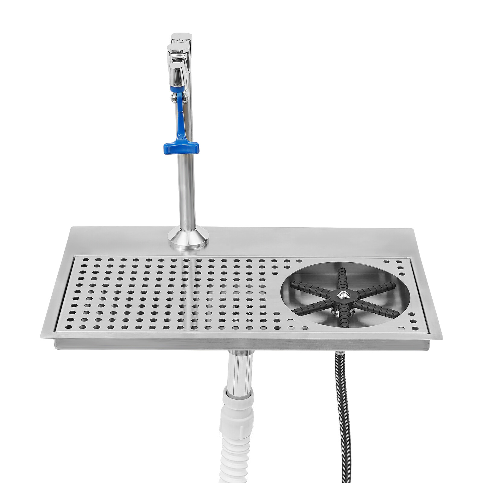 Cup Washer Cafe Hotel Restaurant Commercial Cup Wash Cleaning Rinser W/ Faucet