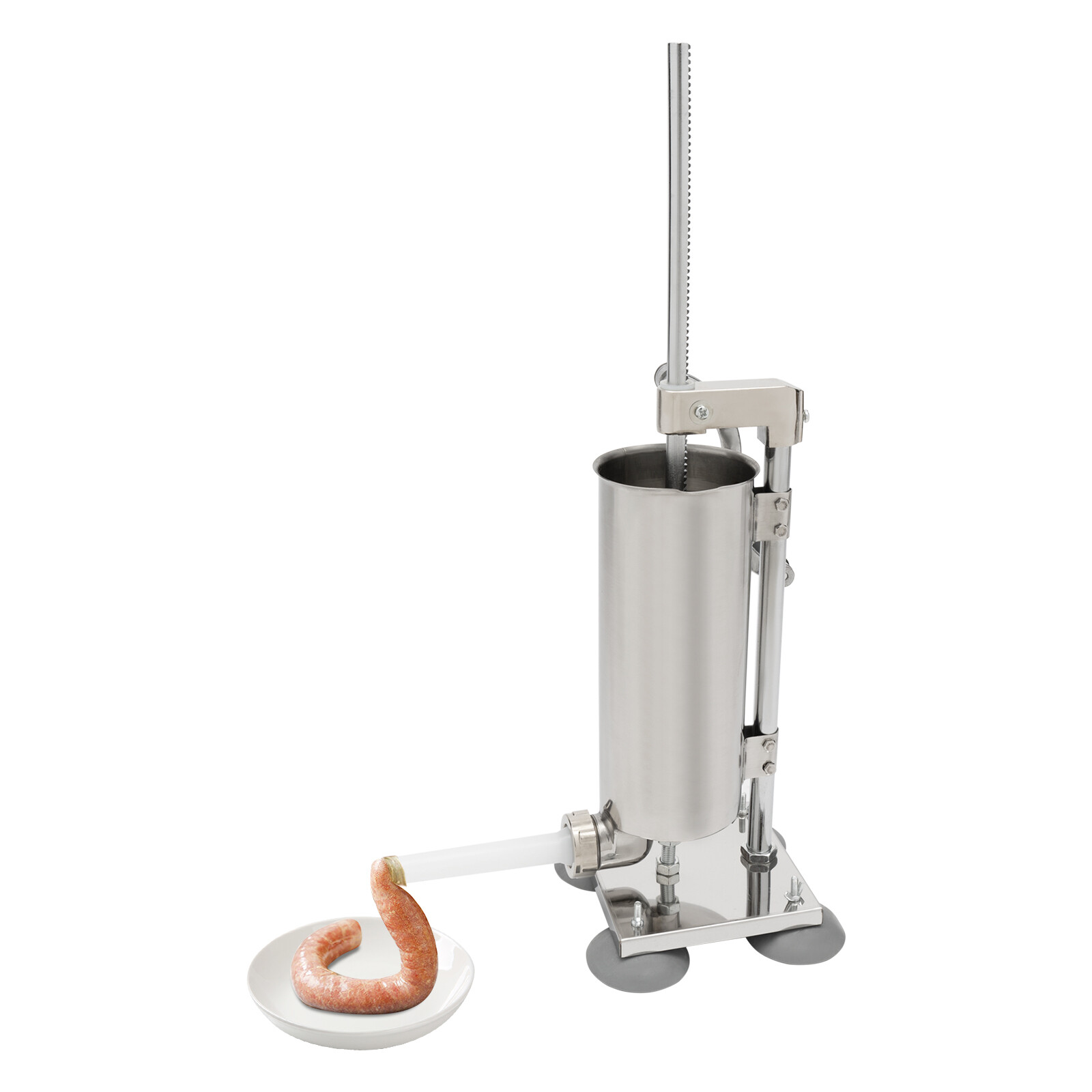 3.5L/8lbs Kitchen Sausage Stuffer Sausage Maker Stainless Steel Stuffing Machine