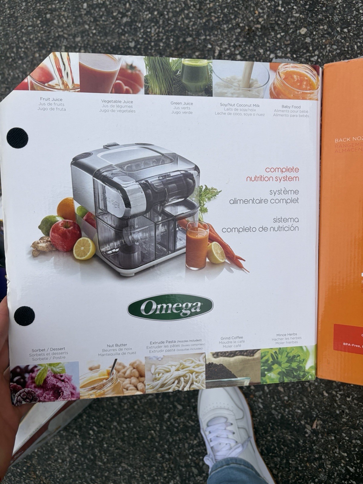 Omega Cold Press 365 Masticating Slow Juicer with On-Board Storage, in Silver **