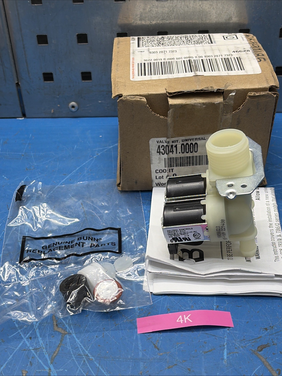 BUNN TEA/COFFEE BREWER VALVE KIT 43041.0000 DELTROL DSVP42-S-1-B-2-3 ,145PSI NIB