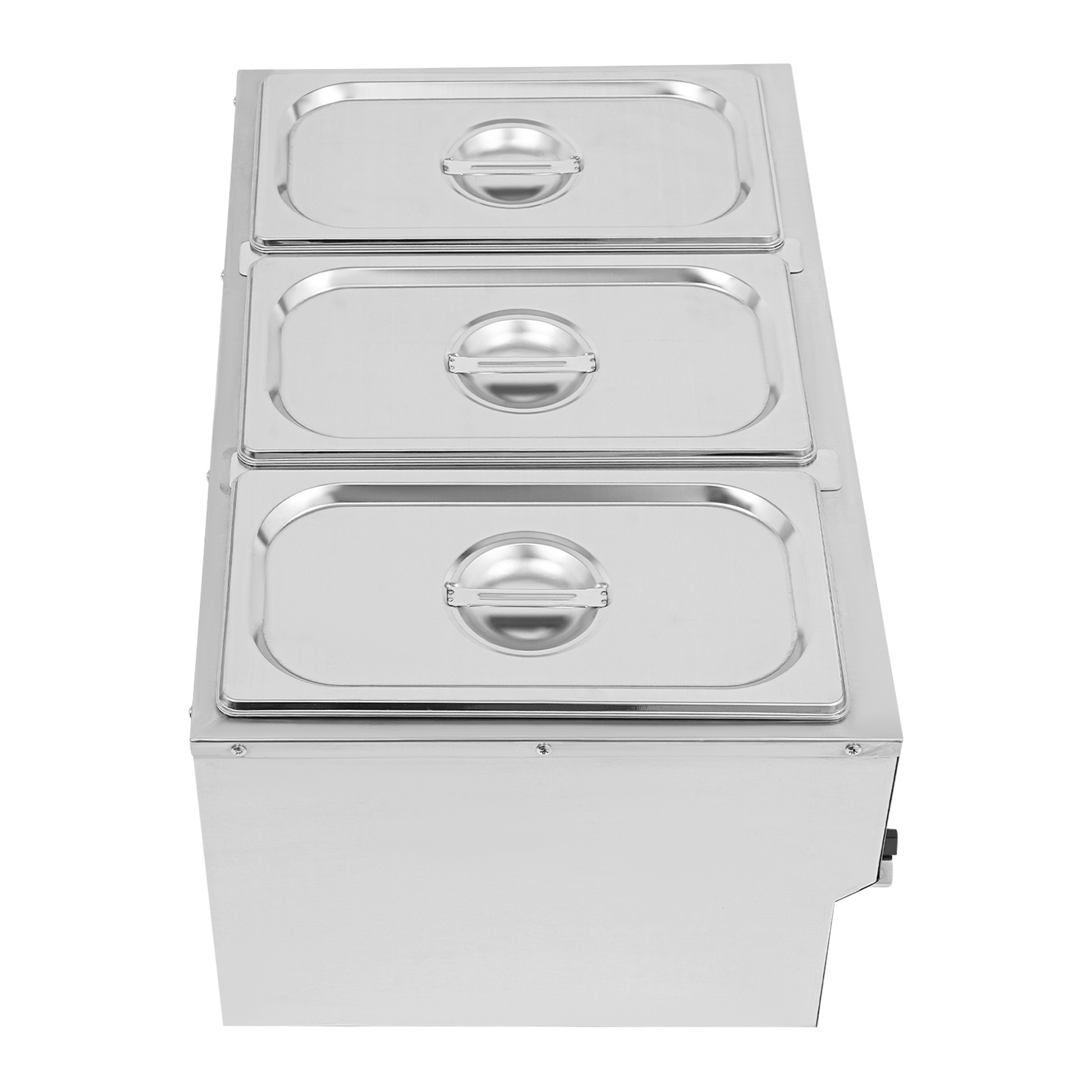 3-Pan Commercial Electric Food Warmer Steam Table Buffet Bain Marie Countertop!