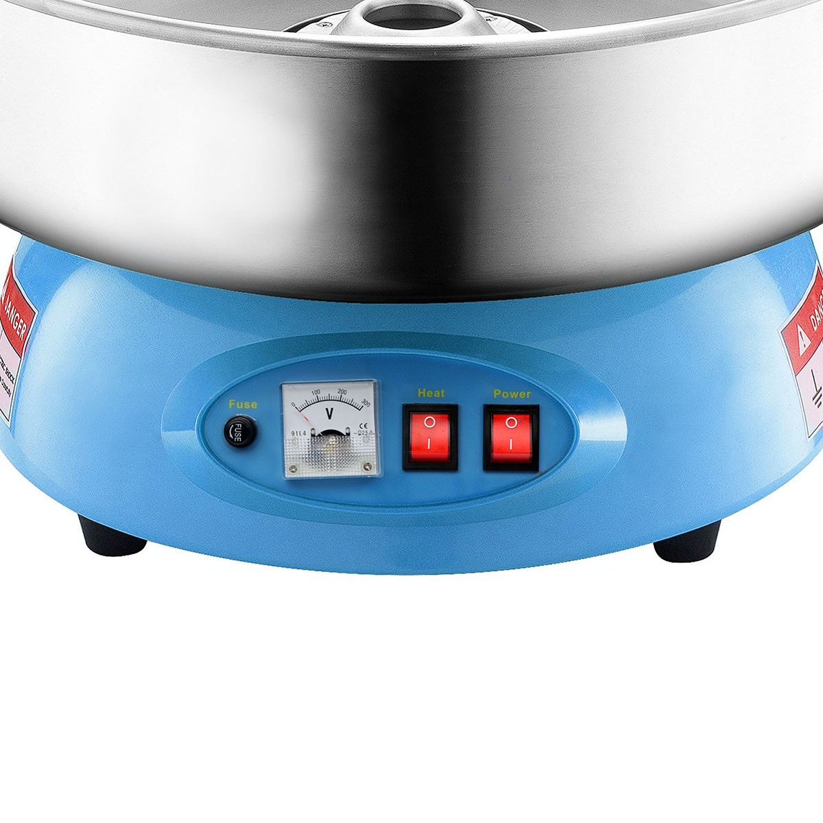 PartyHut Compact Commercial Cotton Candy Machine Party Candy Floss Maker Blue