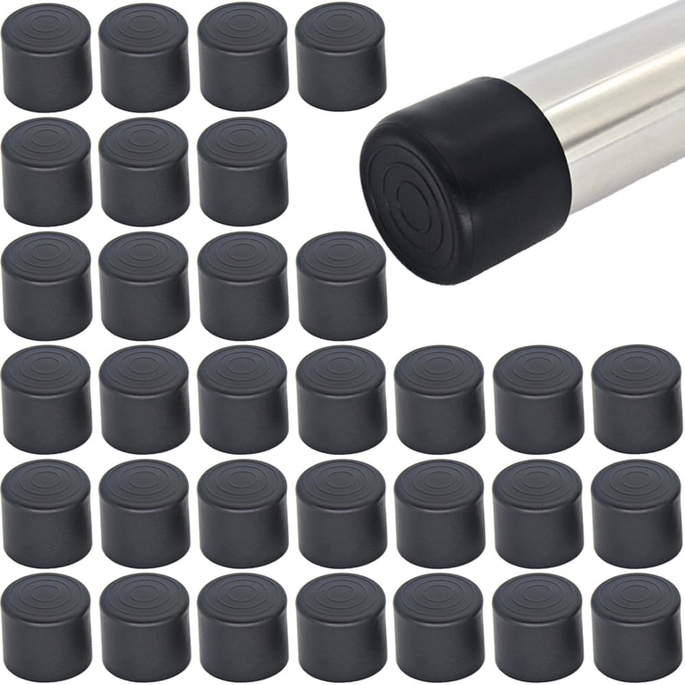 32Pcs Round Rubber Chair Leg Tips Caps, 7/8 Inch (22mm) Chair Table Leg Covers F