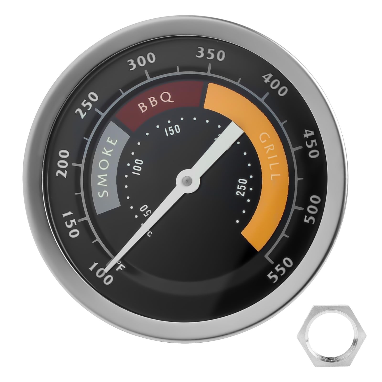 3695528R06 Grill Thermometer Fit for Oklahoma Joe’s Smoker 1 Pack, Black