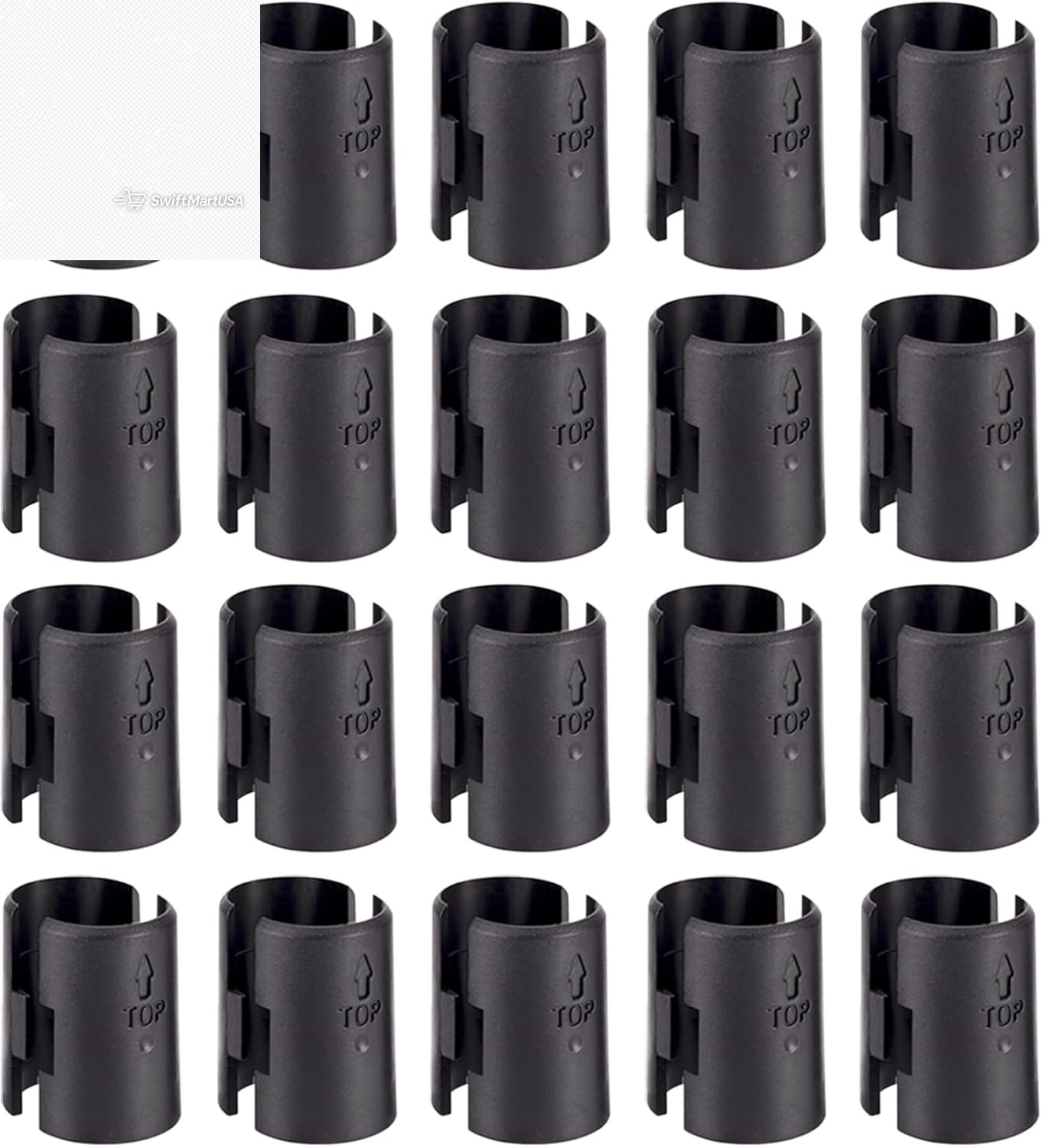 18 Pack Wire Shelf Clips for 1″ Post Shelving Split Sleeves Lock Alera Metro