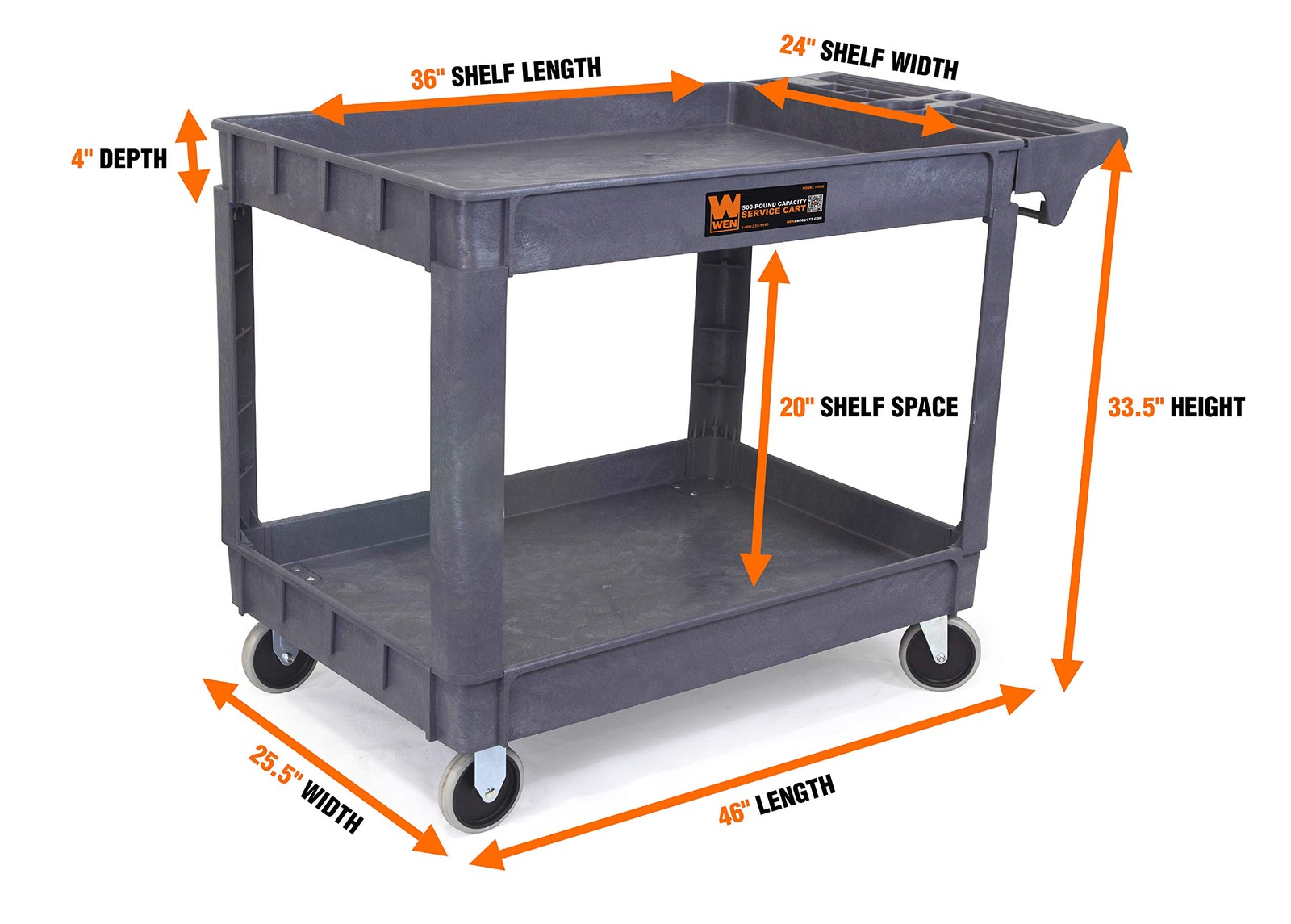 WEN 500-Pound Capacity 46 By 25.5-Inch Extra Wide 24″ (500-Pound Capacity)