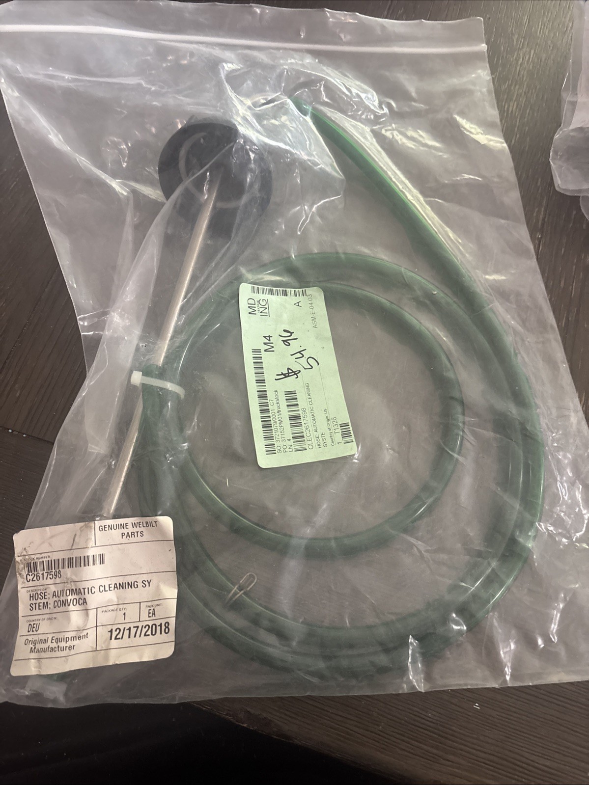 Cleveland Hose; Automatic Cleaning Syste C2617598 – Genuine OEM Replacement Part