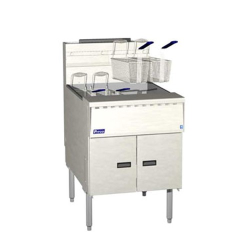 Pitco 150 lb 165, 000 BTU Digital Control Single Pot Megafry Gas Fryer