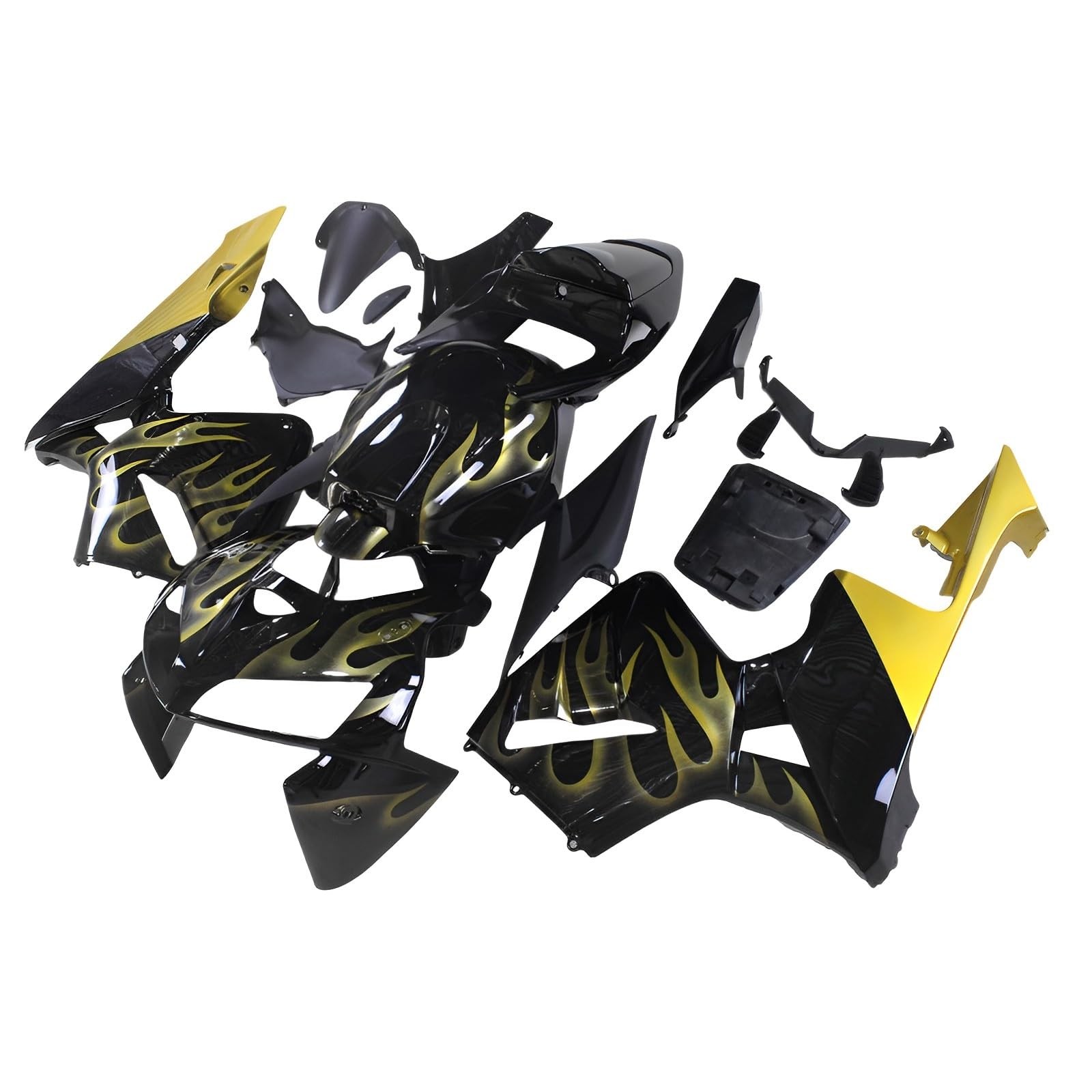 Black Yellow ABS Fairing Kit Honda CBR600RR 2005 2006 Injection Mold