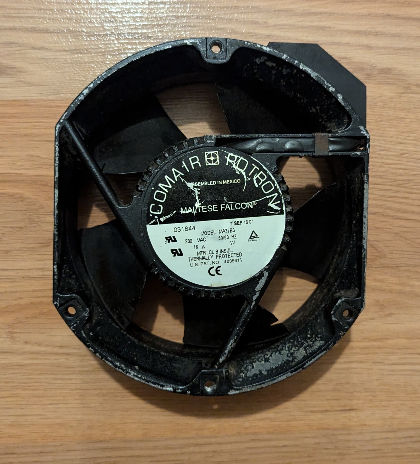 COMAIR ROTRON MA77B3 031844 230 Volt Cooling Fan