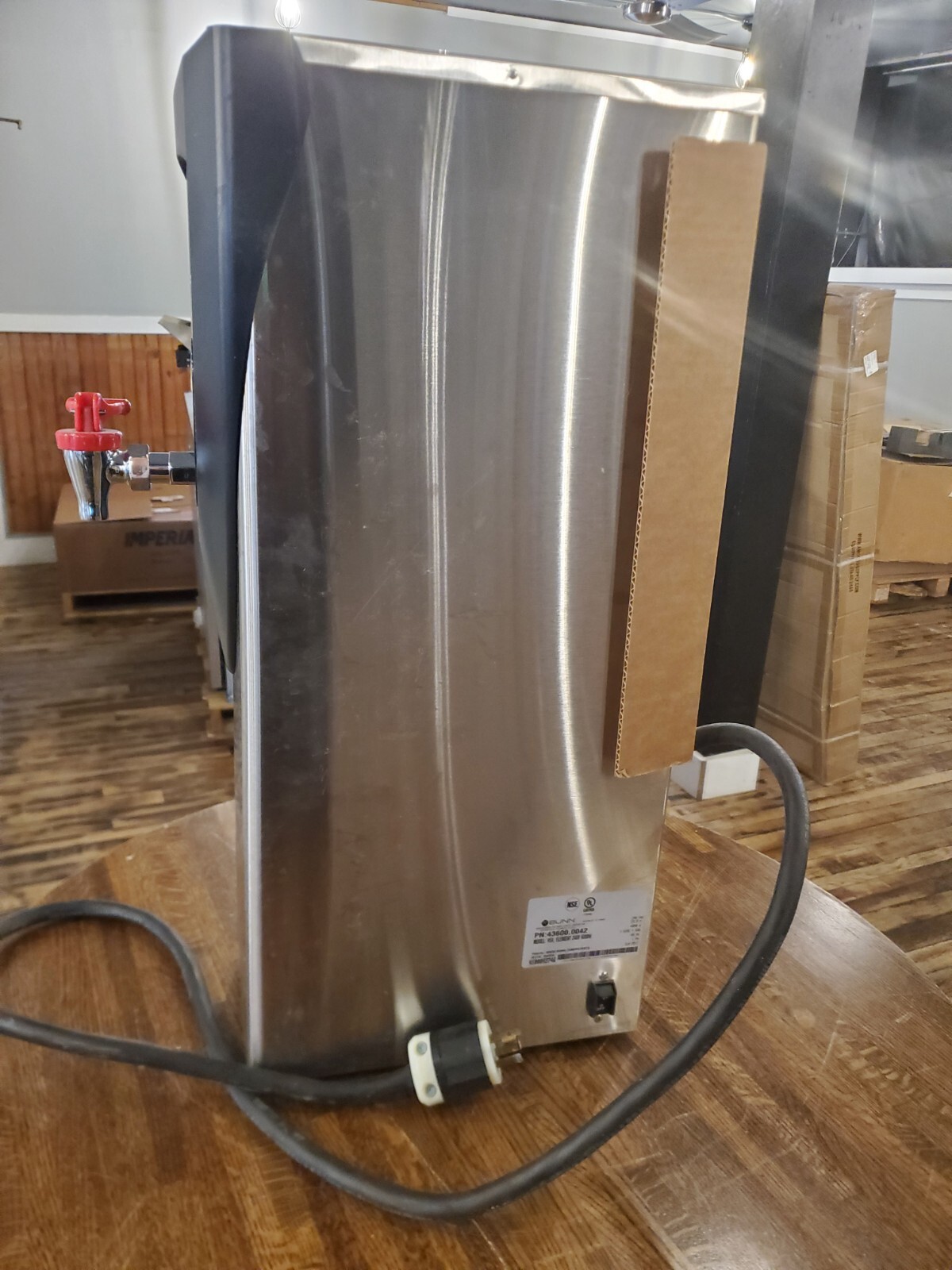 Bunn H5X® Element, Stainless Steel, 240V 6000W Hot Water Dispenser 5 Gal (18.9L)