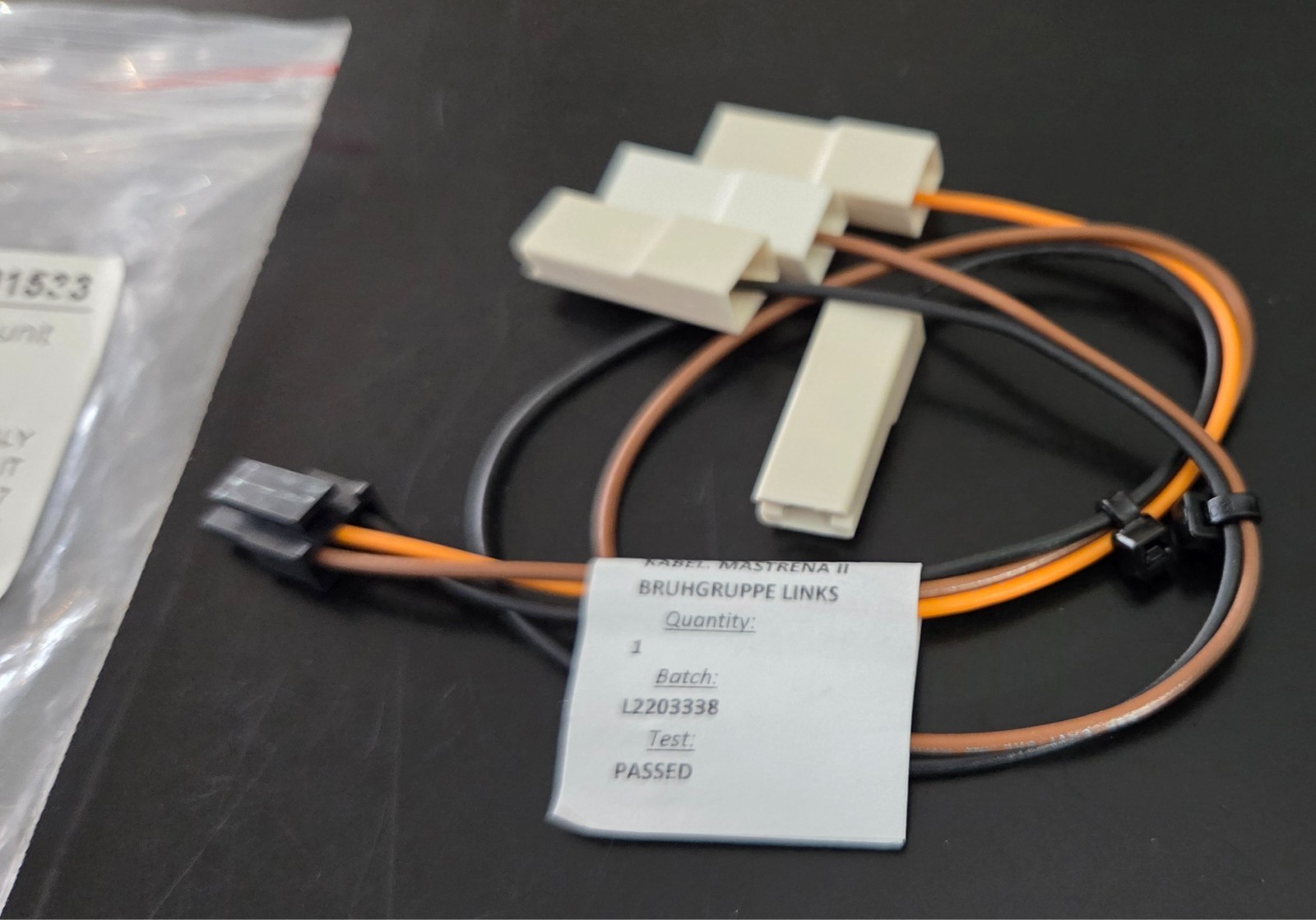 Thermoplan Mastrena II Wiring Harness Brew Unit Left – 130.973 | 41500.1359