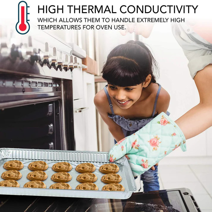 Wholesale Disposable 1/2 Size Cookie Sheet Cake Aluminum Foil Pan 100 PCS case