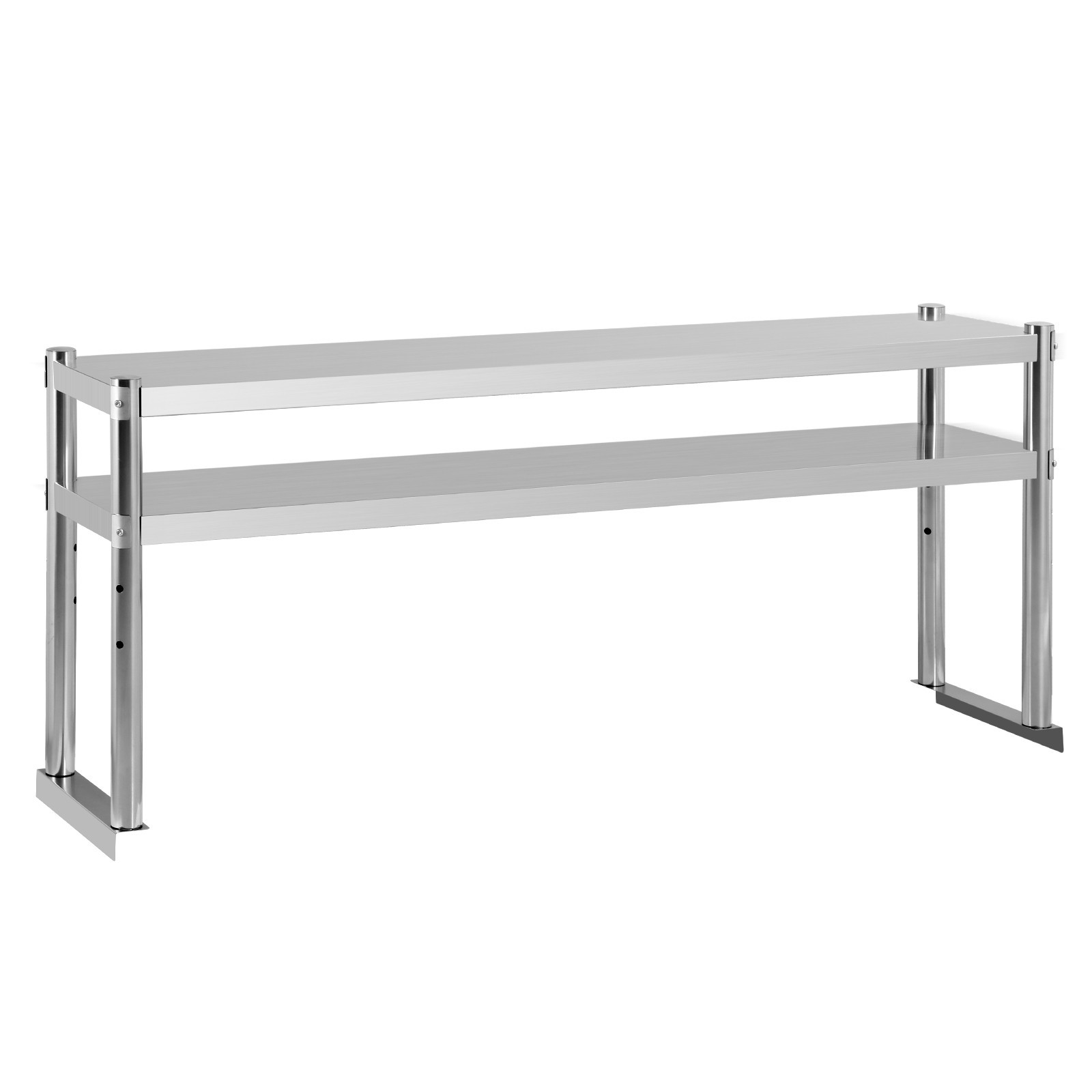 NEW Stainless Steel Double Overshelf 60»L x 12»W Commercial 2 Tier Overshelf