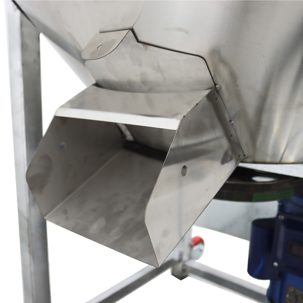 Stainless Vertical Feed Mixer Drum Blender 440lbs Grain Seed Dry Wet Use 220V