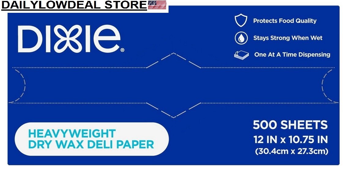 500 Heavyweight Premium Dry Wax Papers Sheets (Size: 12″ X 10.75″)