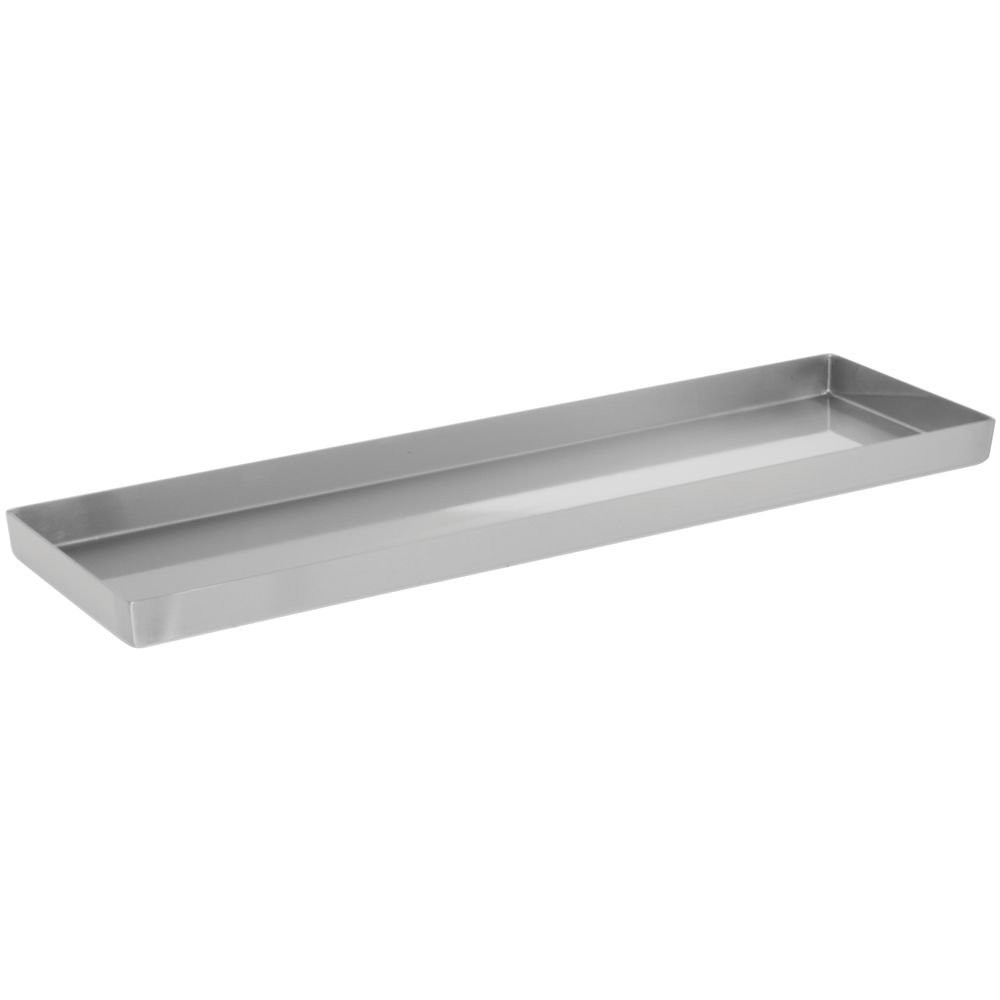 HUBERT® Food Merchandsing Pans with Tapered Corners Stainless Steel Deli Display